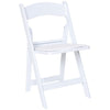 White Resin Garden style Folding Chair